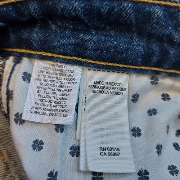 Lucky Brand Women's Blue Denim Boyfriend Cropped Leg Jeans 14 / 32 - Picture 10 of 13